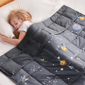 Anfie weighted blanket kids astronaut design offers a calming bedtime routine