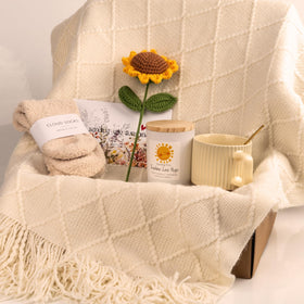 Anforsun hand woven sunflower adds natural charm and uplifting decor.