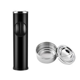 Anfrere standing ashtray outdoor base offers stable, wind-resistant patio use.