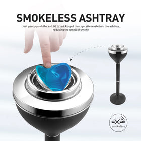 Anfrere outdoor ashtray bottom container securely collects butts