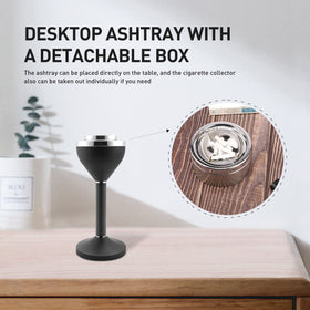 Anfrere outdoor ashtray removable chamber makes cleaning quick