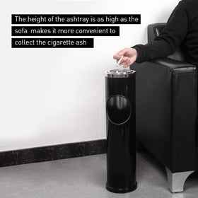 Anfrere weighted ashtray stability keeps it upright in breezes.