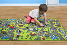 Angels City Life playmat school area helps kids explore daily routines safely.