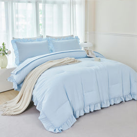 ANGIYUIN 80 by 91 inches comforter provides roomy, soft warmth.