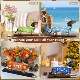 Anglechic tier-tray display featuring the dachshund decor