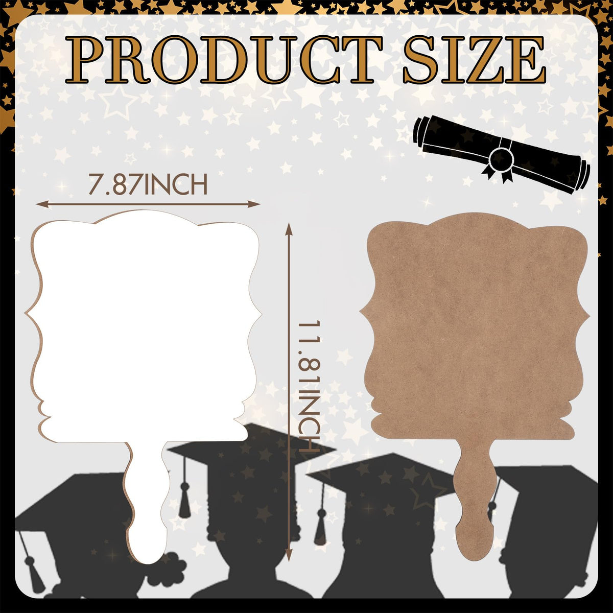 Anglechic DIY sublimation fans ready for personalized art and keepsakes.