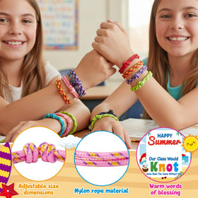 ANGOLIO cheerful cards accompany bracelets for end-of-year gifting.