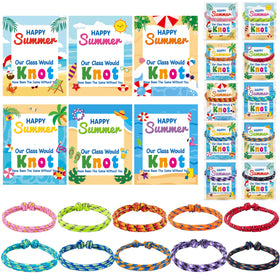 ANGOLIO knot bracelets in neon colors, adjustable fit for students' everyday wear.
