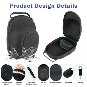 Anguu interior pockets organize small essentials for travel efficiency.