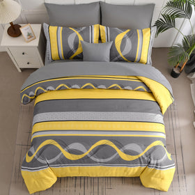 Patchwork striped design complements Boho decor while staying lightweight for all-season comfort.