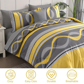 Queen eight-piece bed-in-a-bag includes everything needed for a quick room refresh.