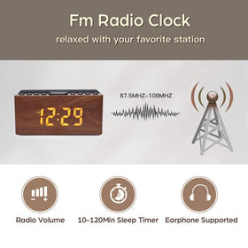 ANJANK FM radio dial area for easy station selection before sleep.