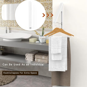 Anjuer closed rack appears slim and neat against the wall.
