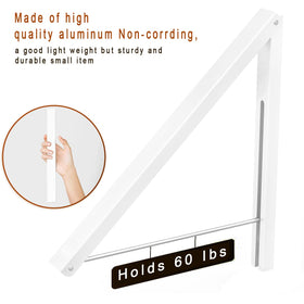 Anjuer folding rack folded compact demonstrates easy storage when not in use.