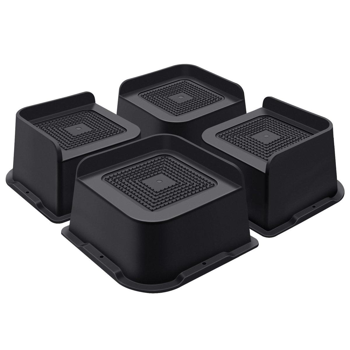 ANNKUT Bed Risers 3-Inch L-Shaped design elevates furniture for stable setup.