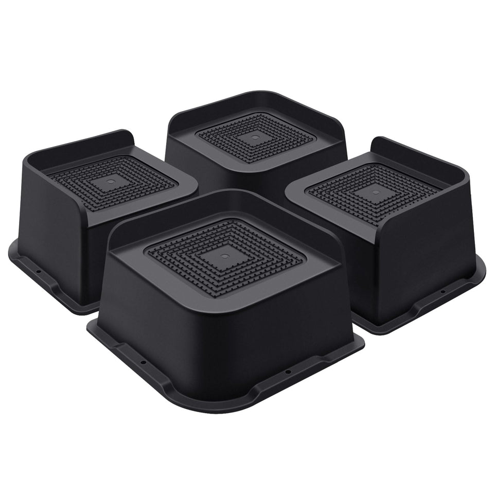 ANNKUT Bed Risers 3-Inch L-Shaped design elevates furniture for stable setup.
