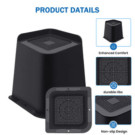 ANNKUT bed risers 6-inch heavy-duty PP material support up to 5,000 pounds