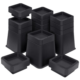 ANNKUT bed risers 6inch heavy-duty raise bed height with solid support.