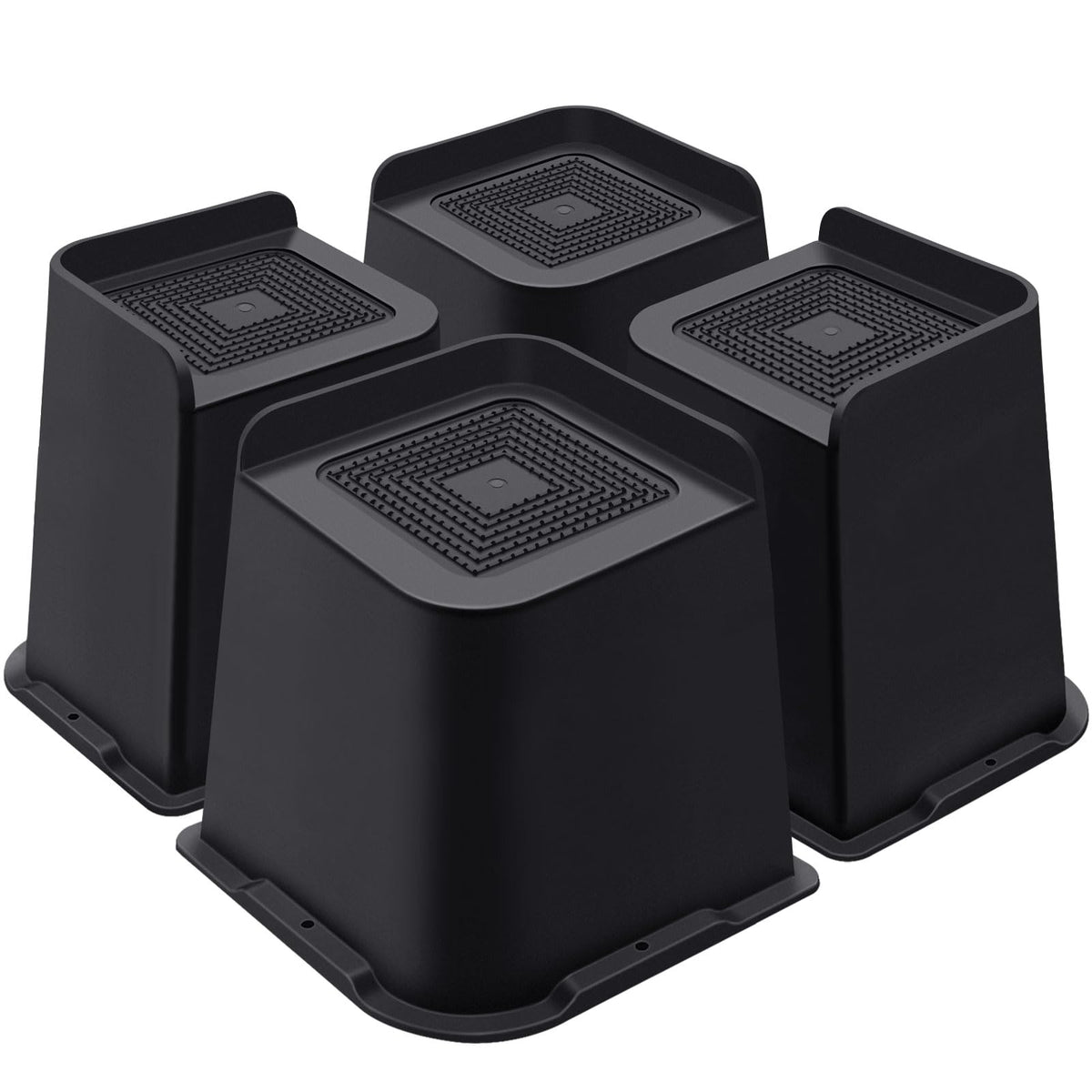 ANNKUT bed risers 6-inch L-shape top for stable furniture height
