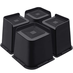 ANNKUT bed risers 6-inch L-shape top for stable furniture height