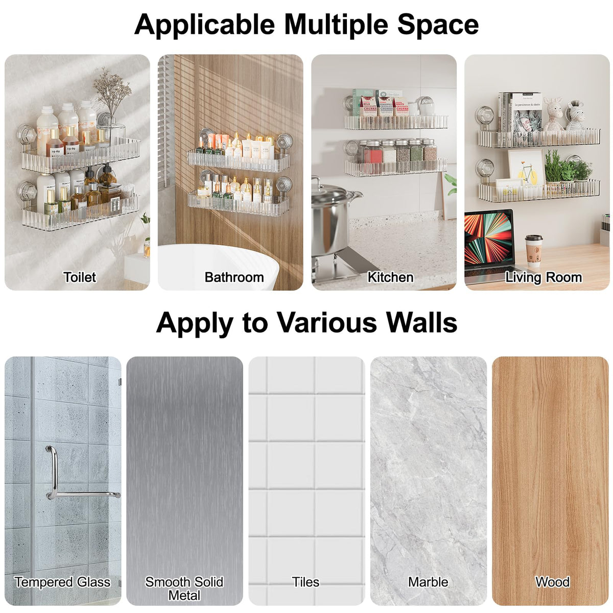 Ankoox shower caddy kitchen and bathroom organization solution.
