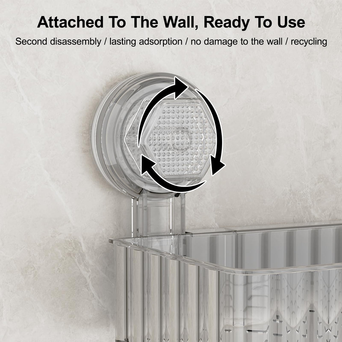 Ankoox shower caddy removable and reusable for flexible use.