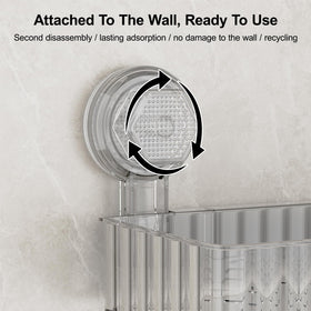 Ankoox shower caddy removable and reusable for flexible use.