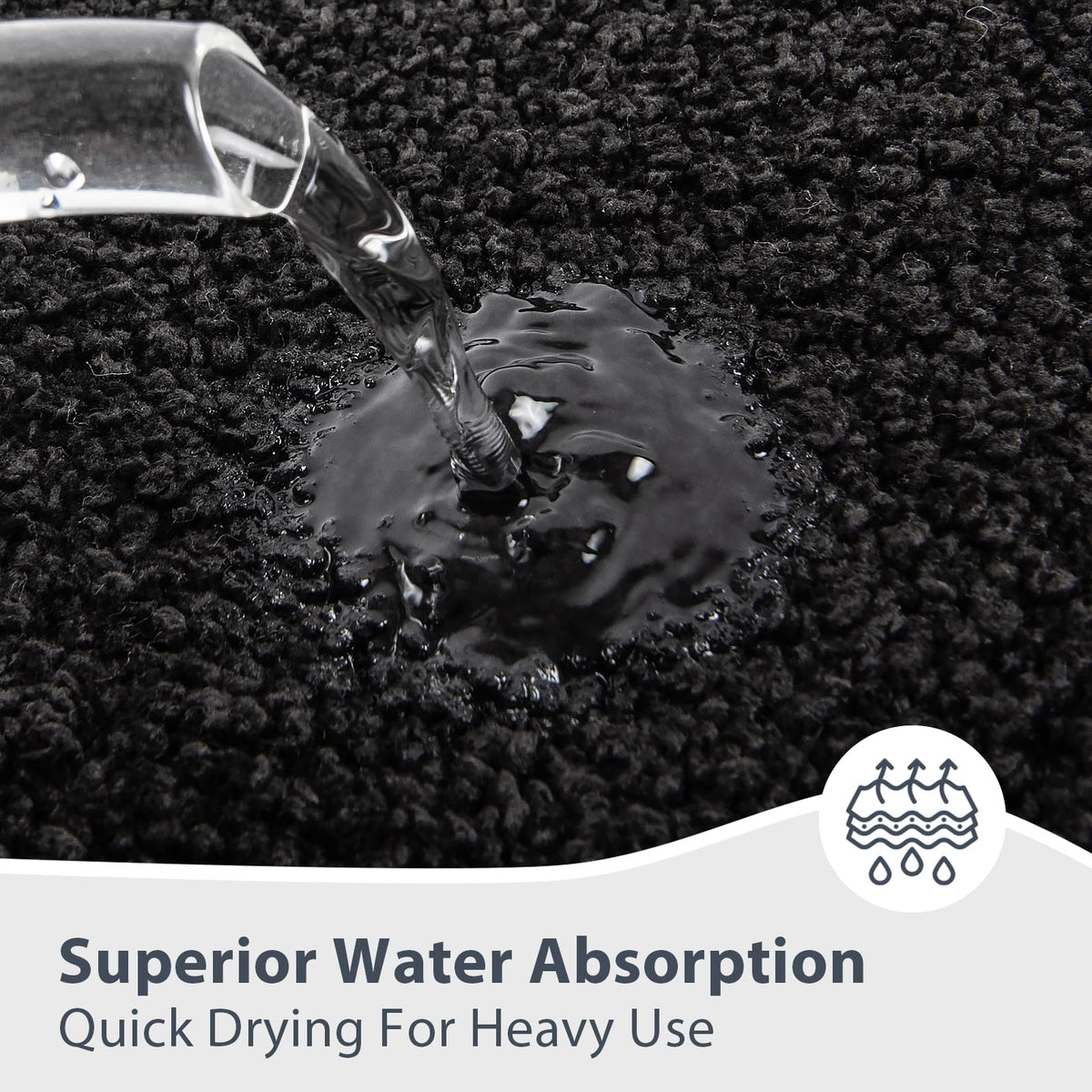 anllugs bathroom rug absorbs moisture quickly for dry floors