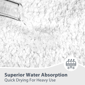 anllugs bathroom rug non-slip back ensures secure floor grip.