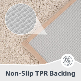 anllugs bathroom rug 20x30 inches offers ample floor coverage.