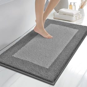 anllugs bathroom rug 24x36 front view with plush surface for comfort