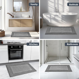 anllugs bathroom rug 24x36 in bathroom reduces wet floor