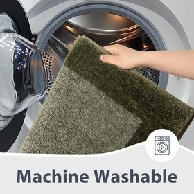 Anllugs sink-area rug adds a soft step after washing hands.
