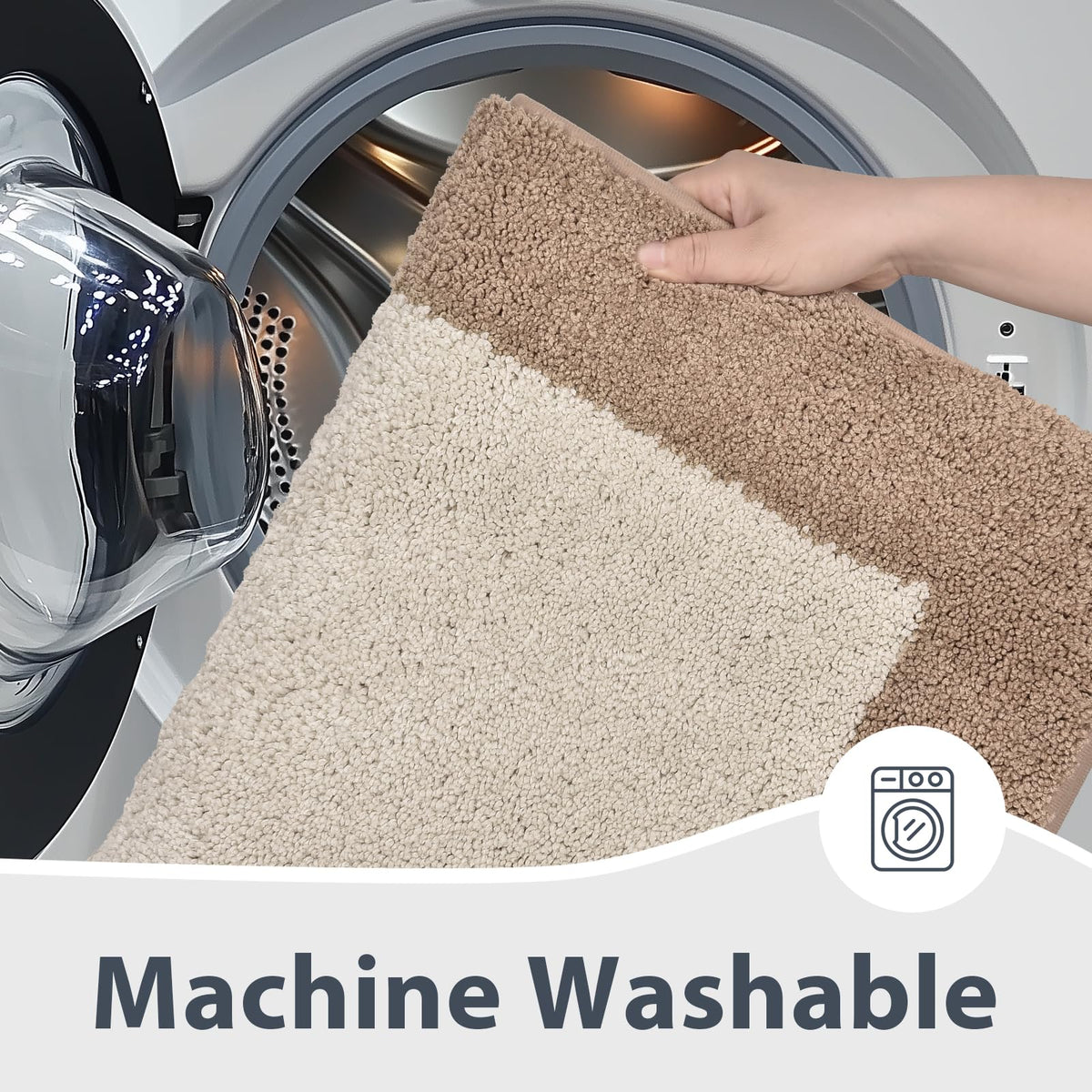 anllugs bathroom rug is versatile for shower, tub, or sink areas.