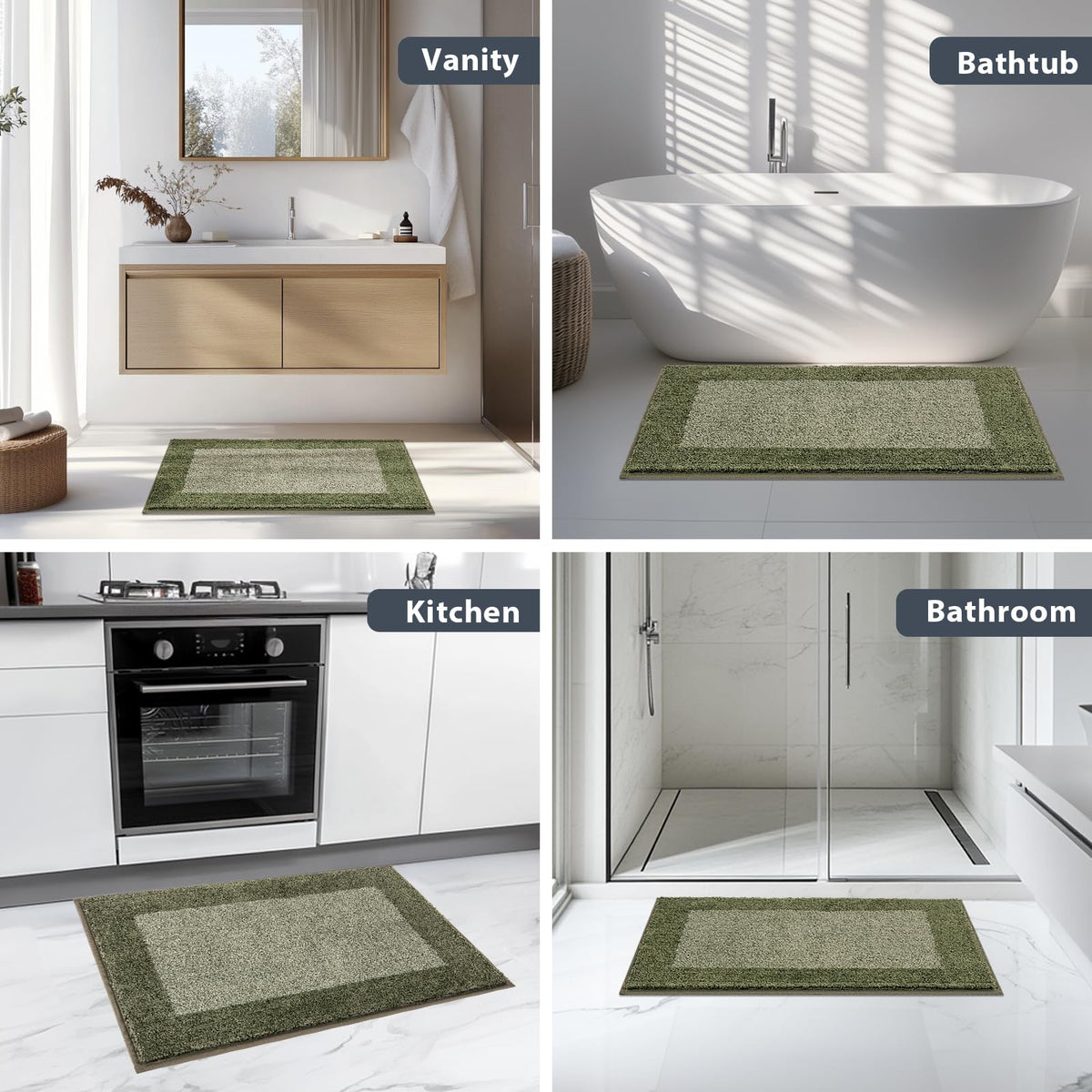 Anllugs versatile rug for kitchen or bath with cozy comfort.