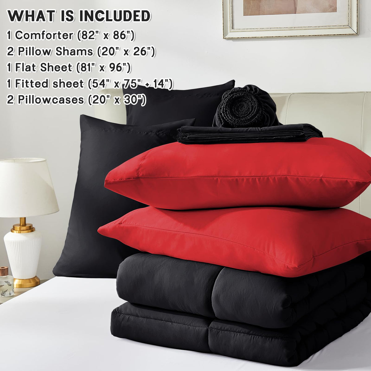 Anluoer fitted sheet up to 14 inches secures the mattress securely.
