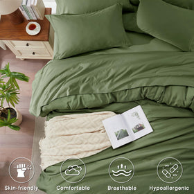 Anluoer flat sheet and fitted sheet showcase generous king dimensions for easy fitting.