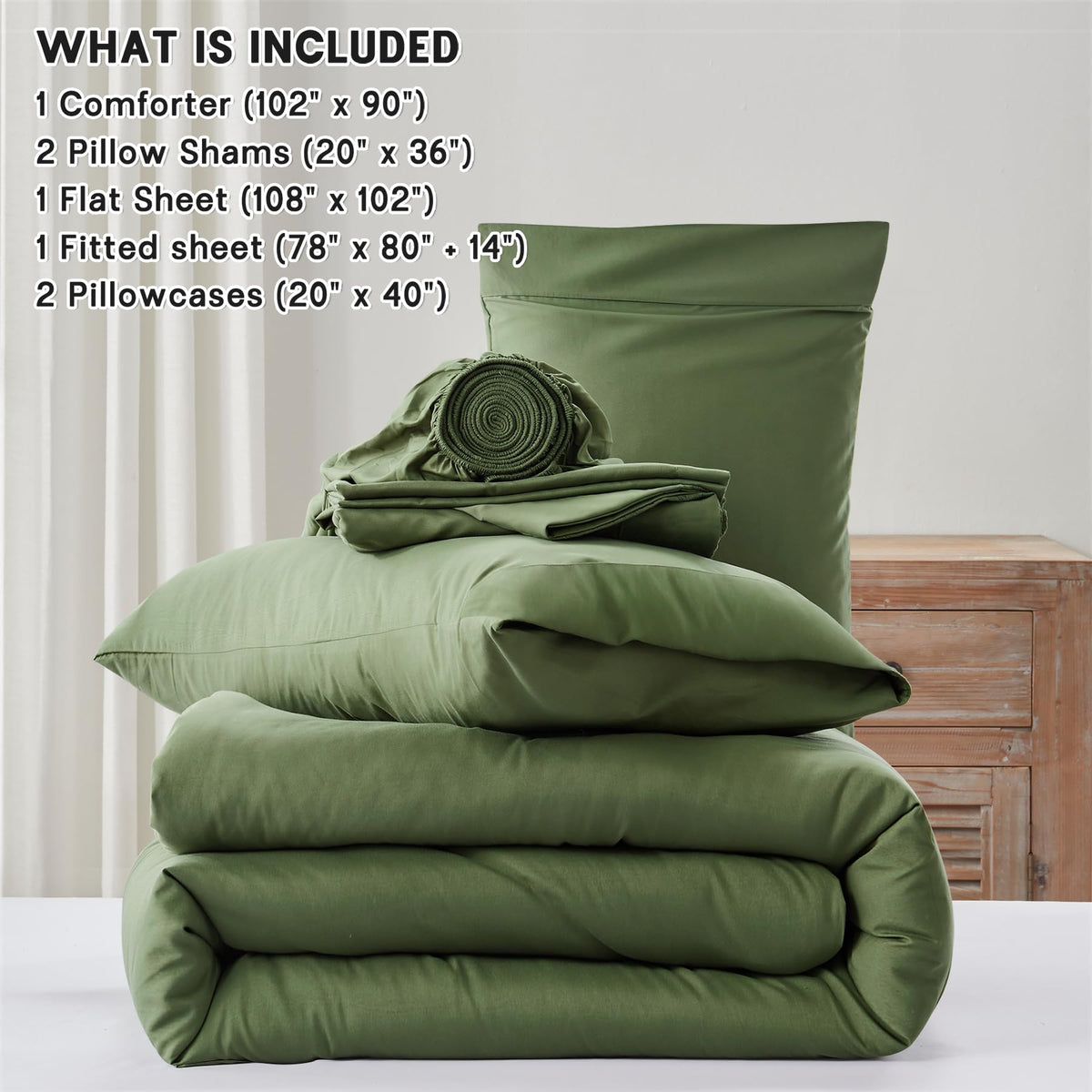 Anluoer all-season bed in a bag set offers easy care and travel-friendly simplicity.