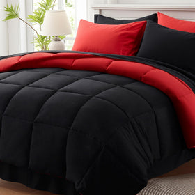 Anluoer queen comforter set 88x88 close-up reveals soft, breathable fabric.
