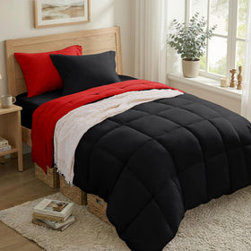 Anluoer twin bedding reverses colors for versatile looks