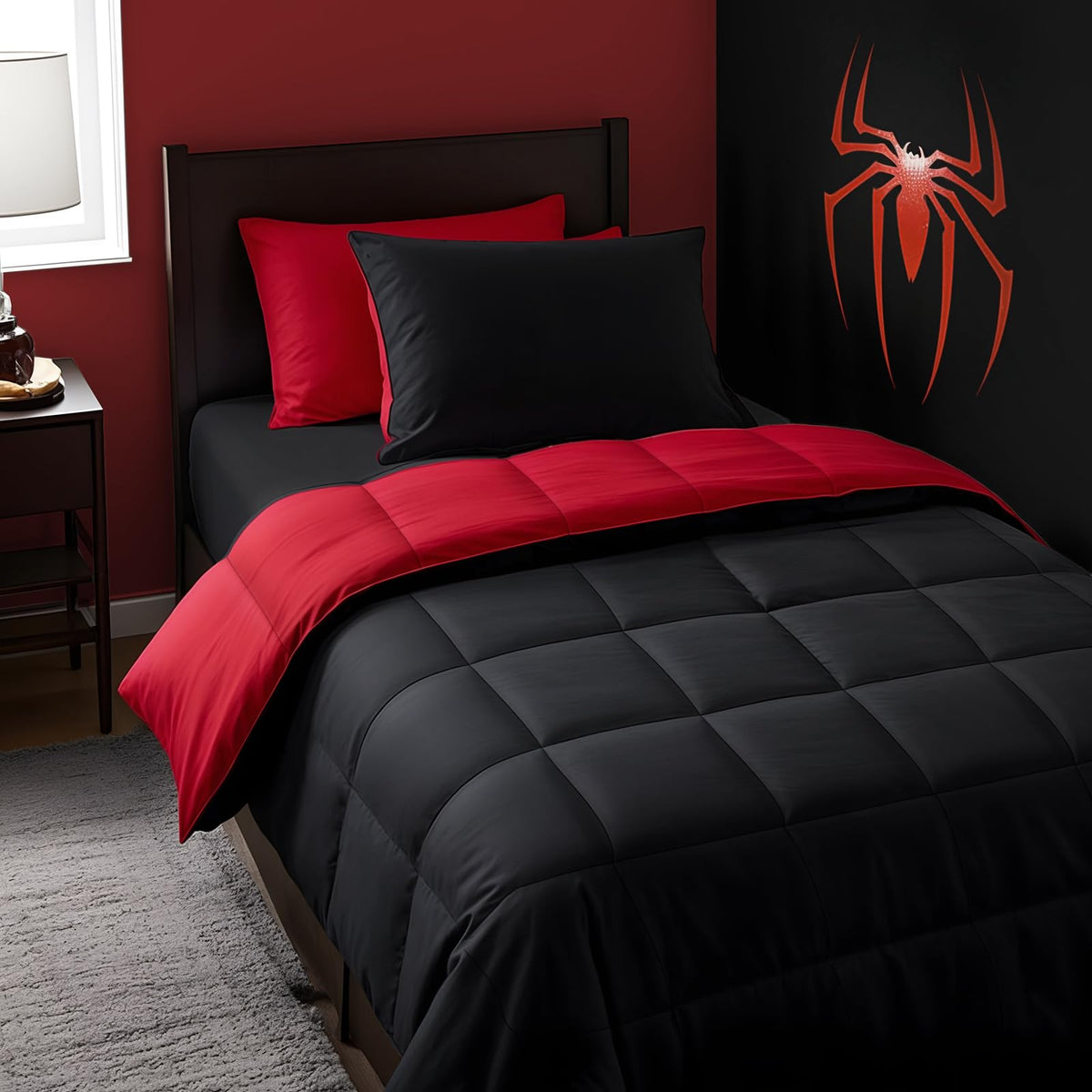 Anluoer twin comforter set front view for easy bedding upgrade