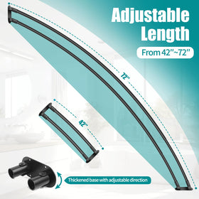 Anndason adjustable telescopic rod extended to fit your shower precisely