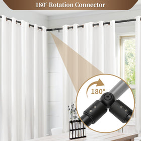 Anndason telescopic rod parts extended to fit wide windows