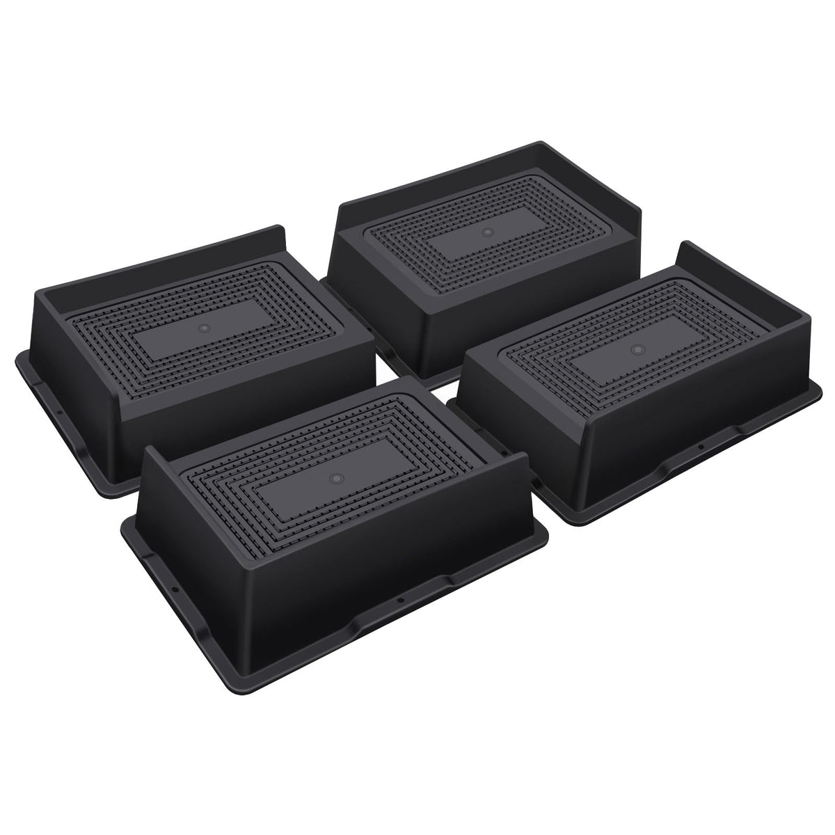 ANNKUT bed risers 2-inch rectangle elevate bed legs for easier access and storage space