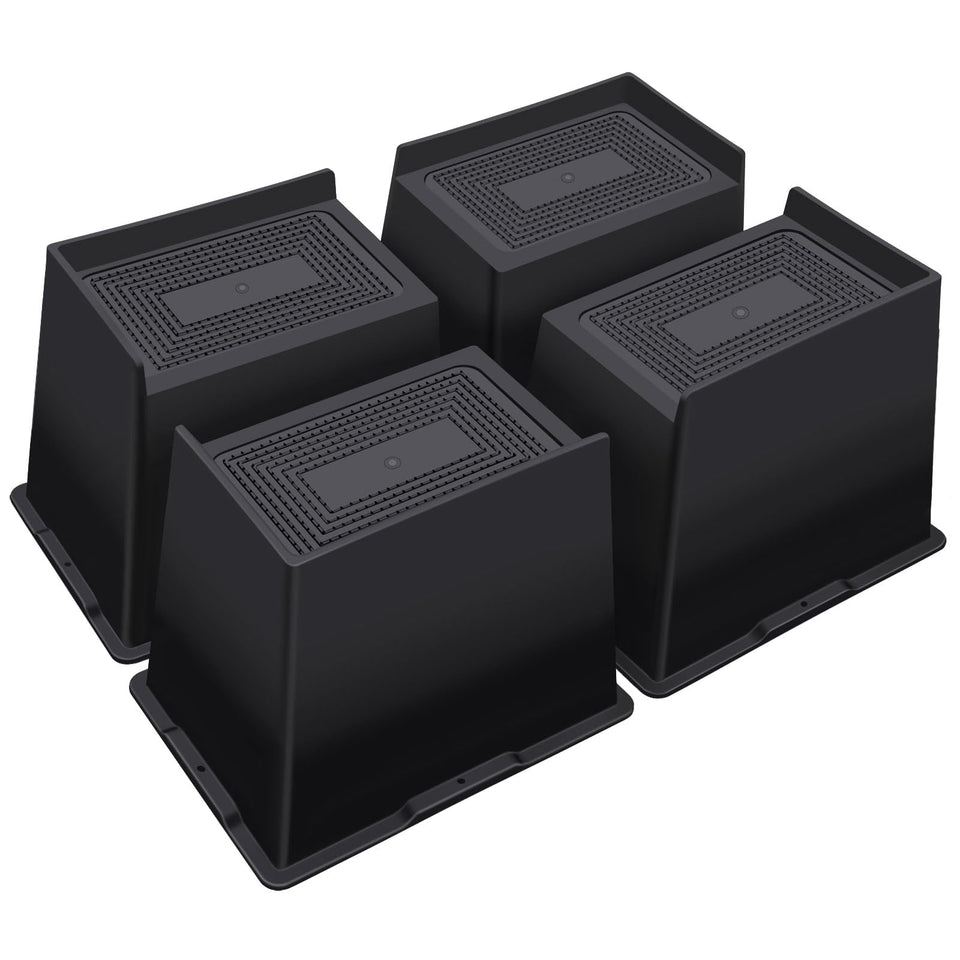 ANNKUT bed risers 6-inch elevation of furniture for easier access and storage