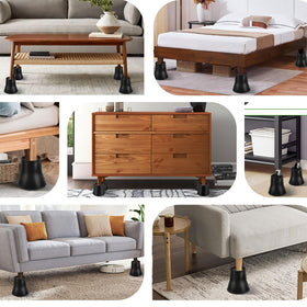 ANNKUT black finish blends with décor while adding height.