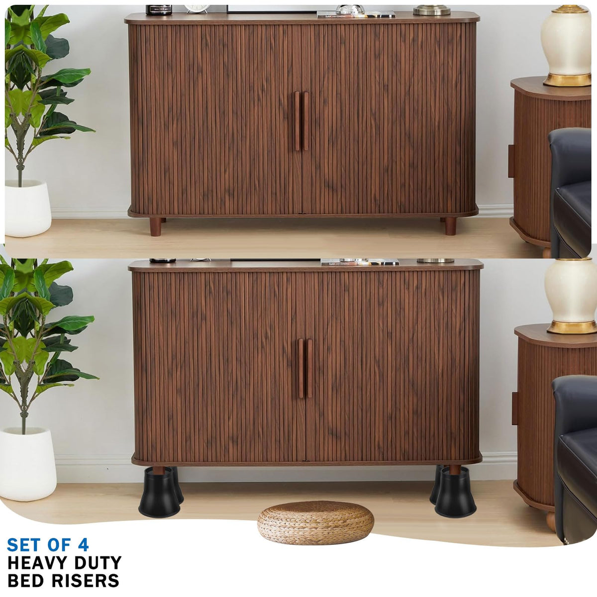 ANNKUT round risers are easy to clean and maintain.
