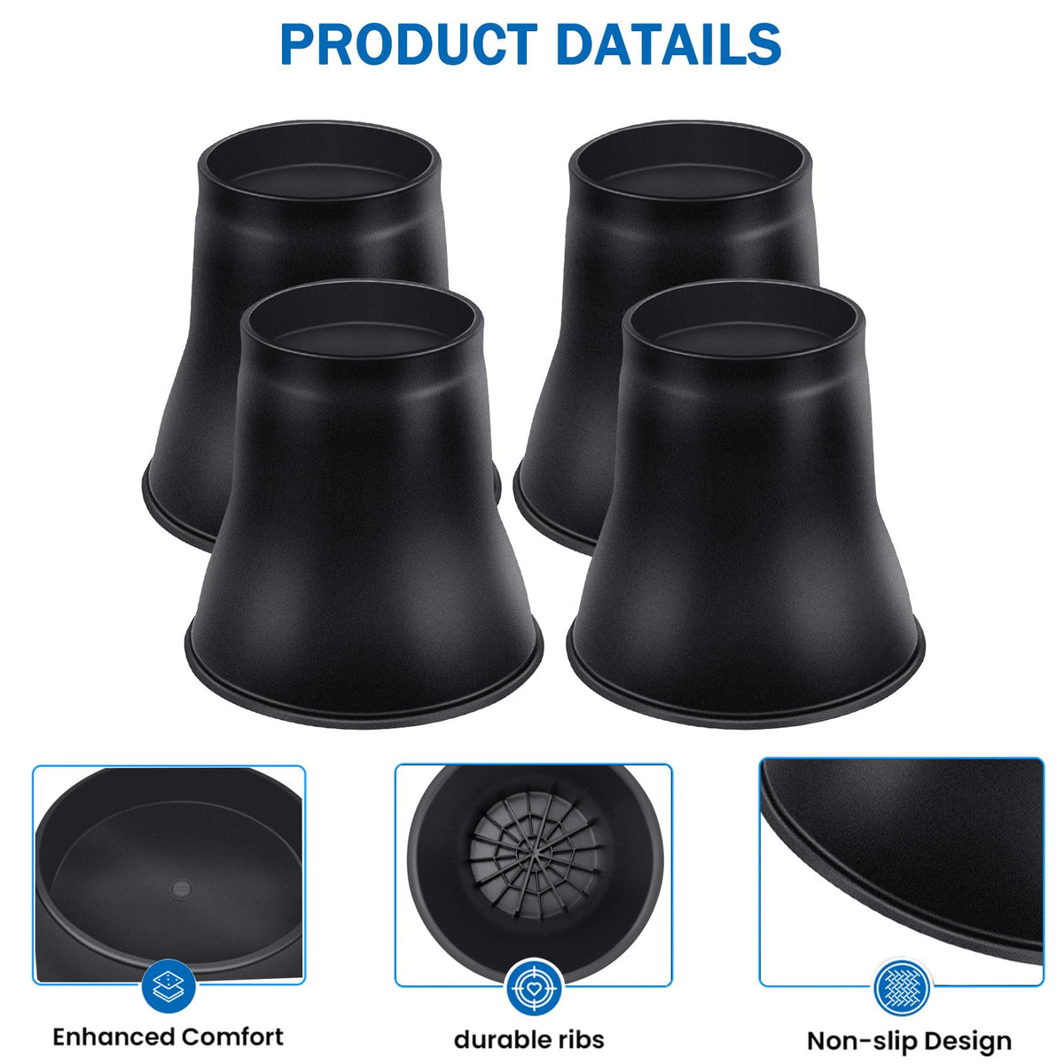 ANNKUT heavy-duty risers with 1-inch internal skeleton support up to 6000 lbs.