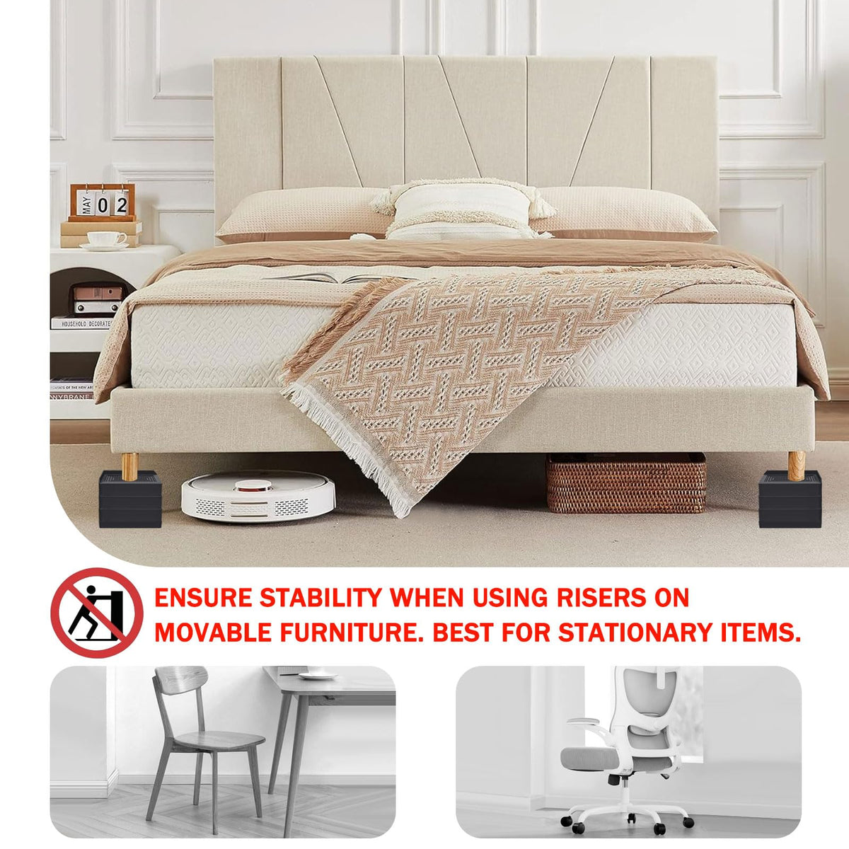 ANNKUT L-shape design fits diverse foot patterns for versatile placement