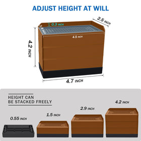 ANNKUT 4-inch risers providing extra height while maintaining stability